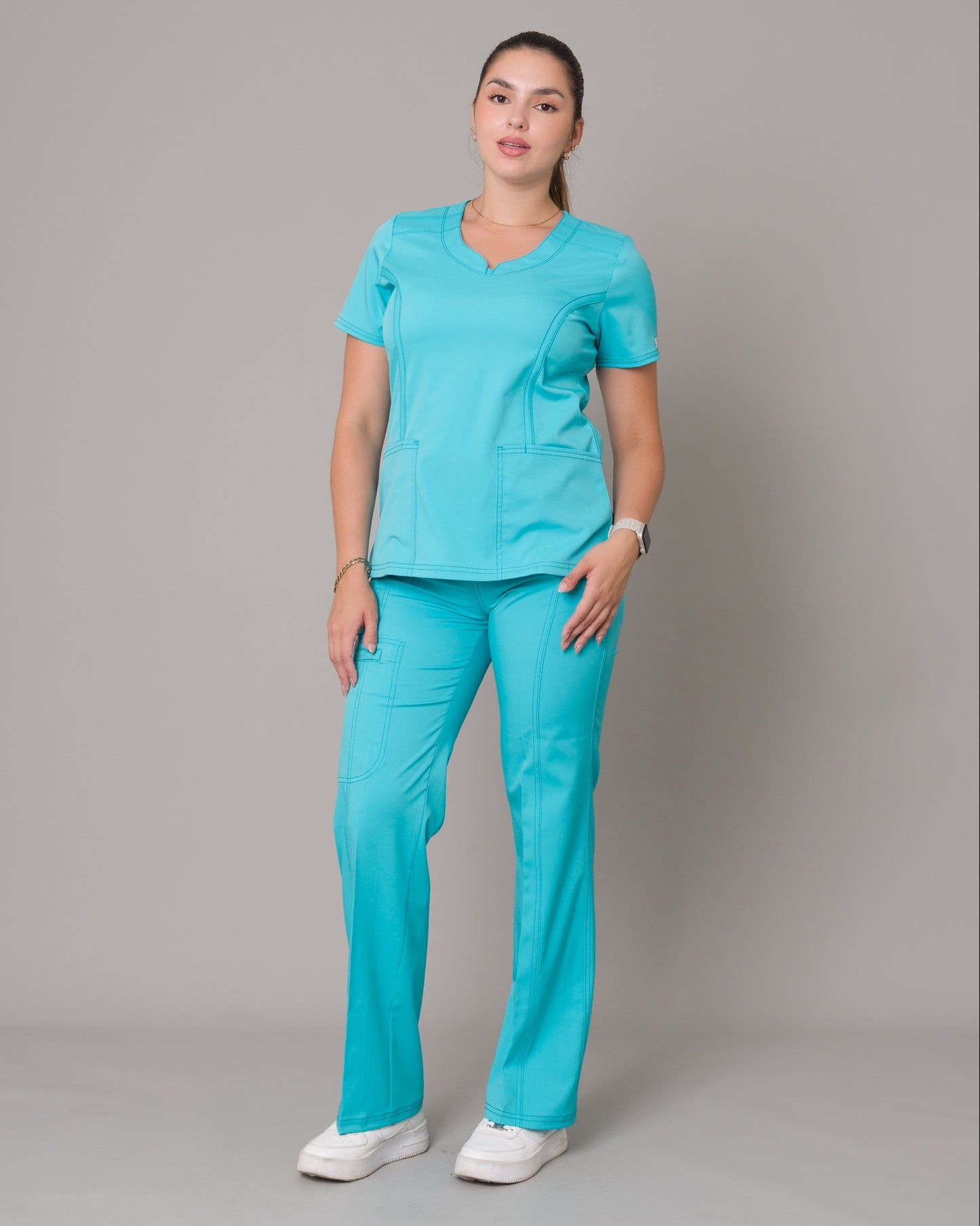Scrub Allynta SD-06 Turquesa - Chaqueta