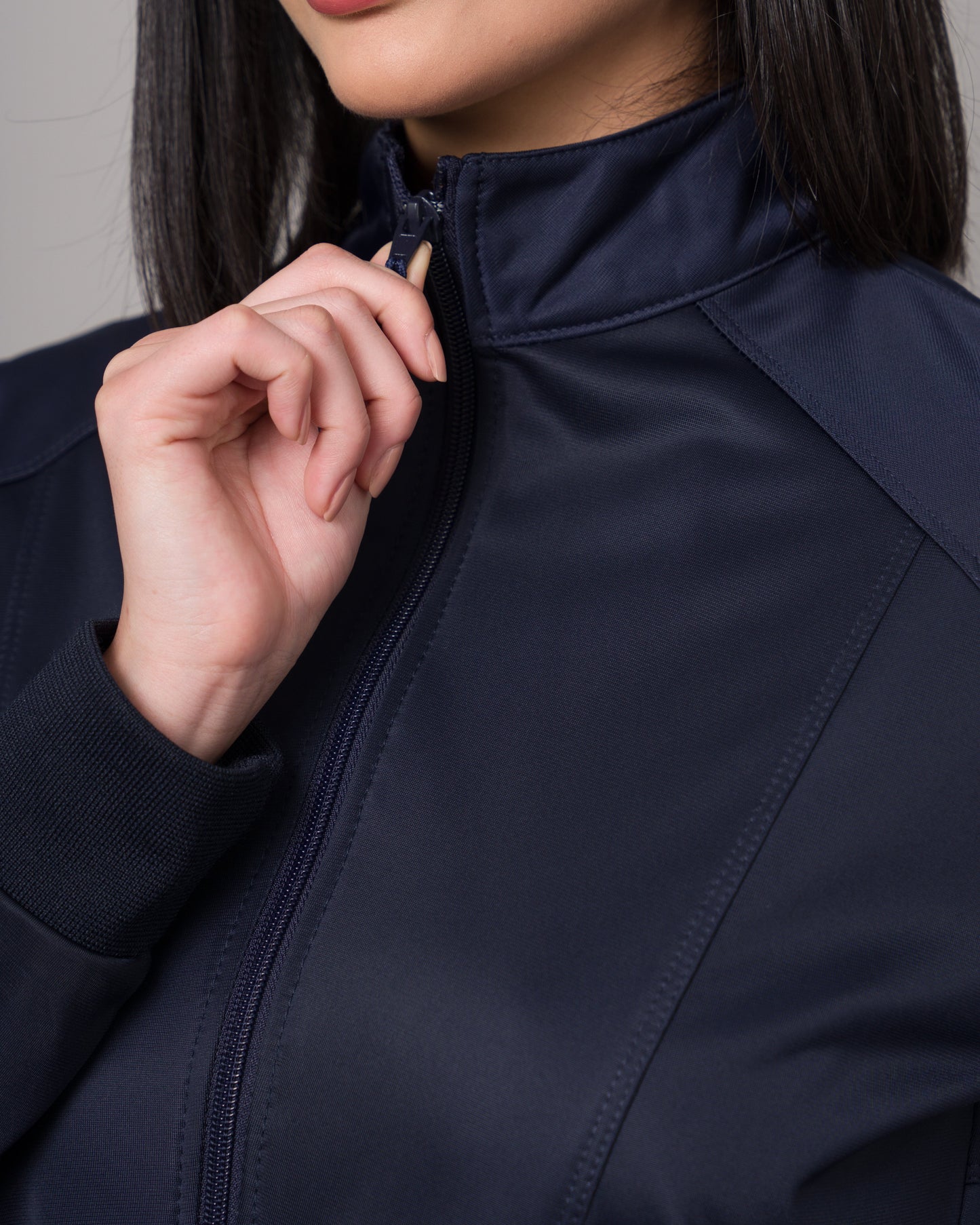 Cardigan Clínico Con Cierre - Azul Marino