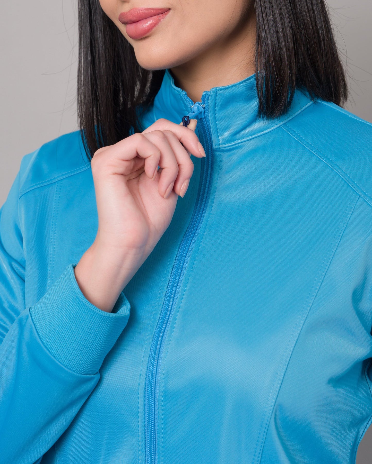 Cardigan Clínico Con Cierre - Turquesa