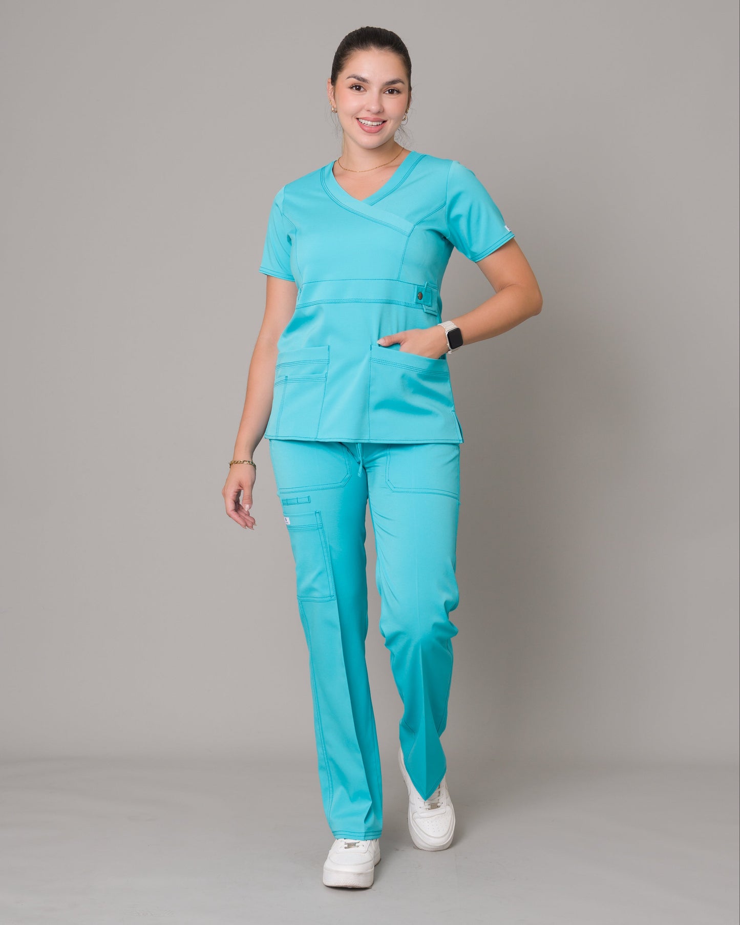 Scrub Allynta SD-03 Turquesa - Pantalón