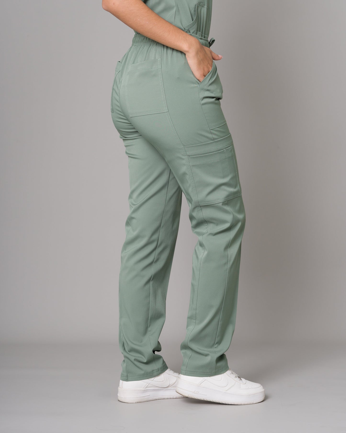 Scrub Allynta SD-04 Verde Olivo - Pantalón