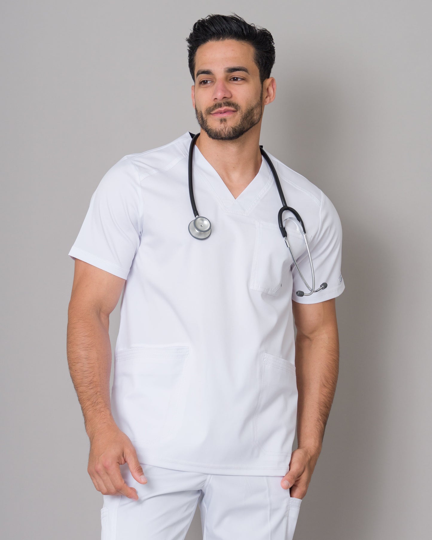 Scrub Allynta SV-01 Blanco - Chaqueta
