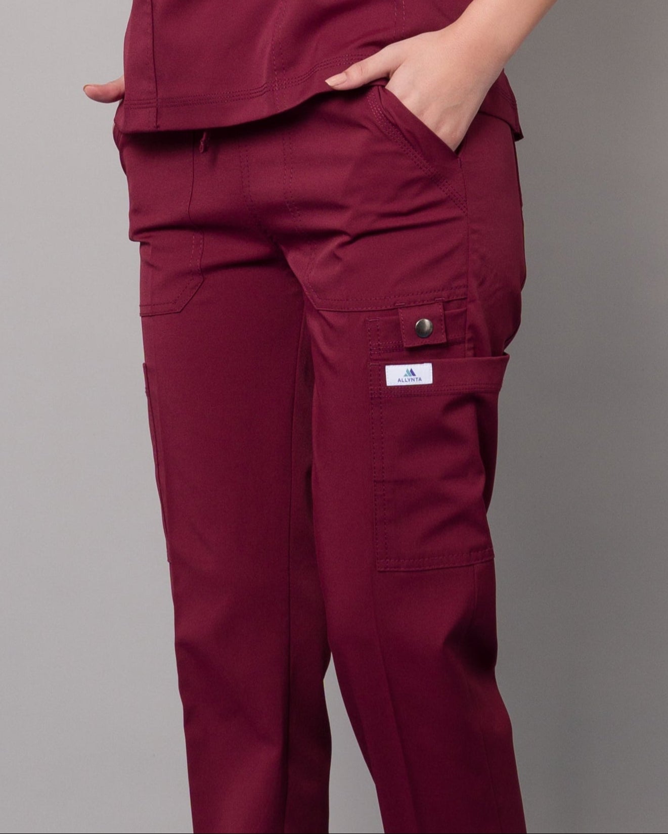 Scrub Allynta SD-04 Guinda - Pantalón
