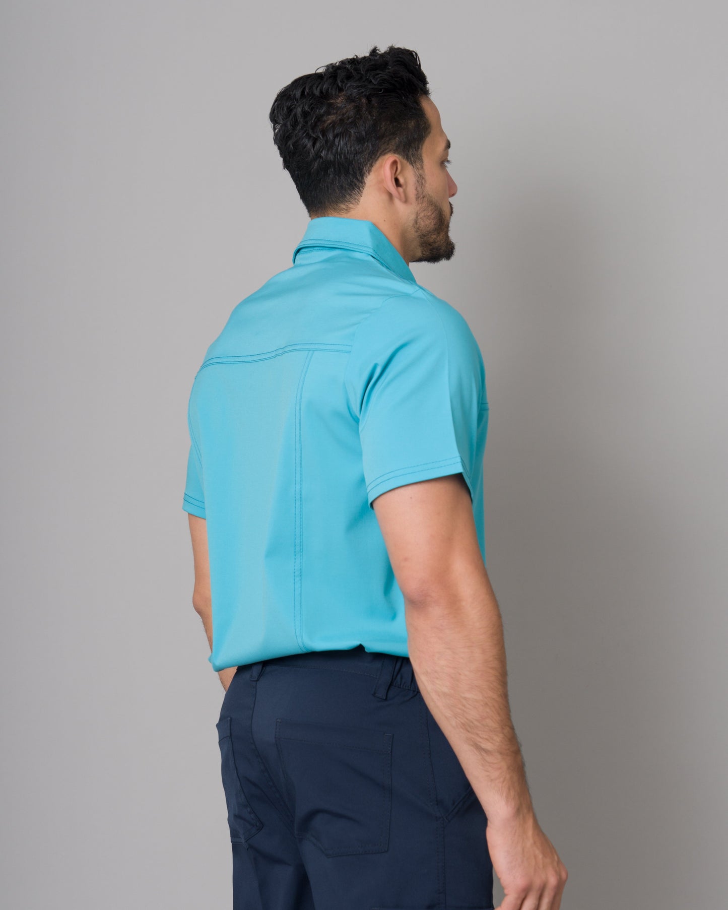 Scrub Allynta Camisero Turquesa - Chaqueta