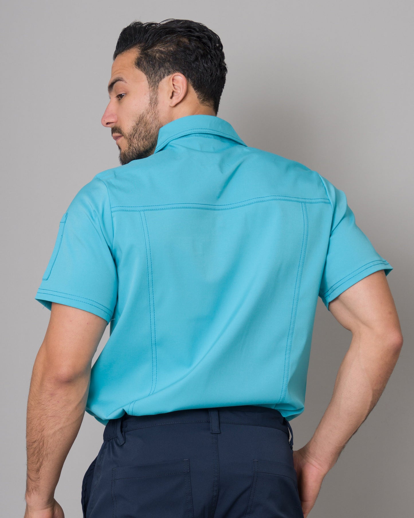 Scrub Allynta Camisero Turquesa - Chaqueta