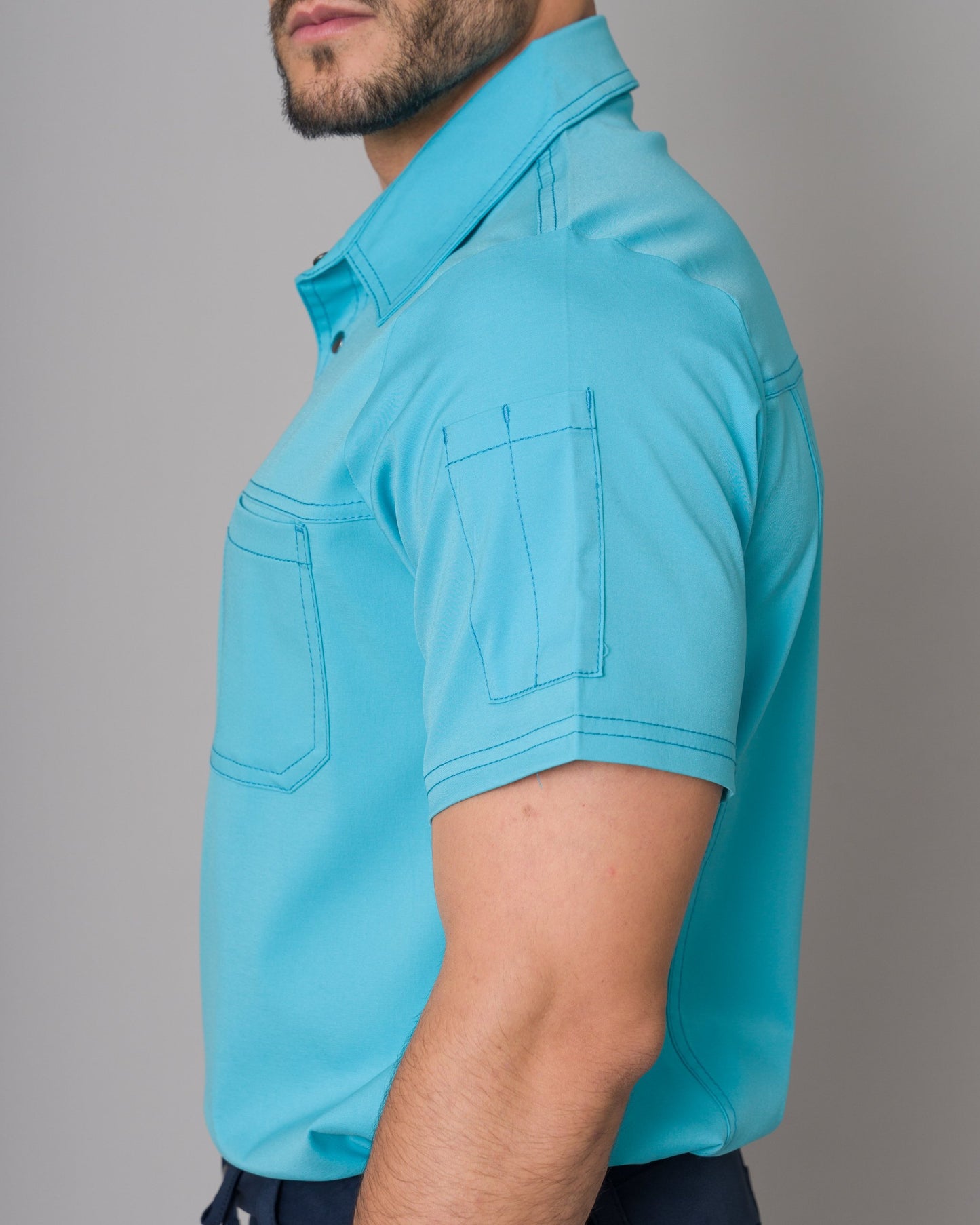 Scrub Allynta Camisero Turquesa - Chaqueta