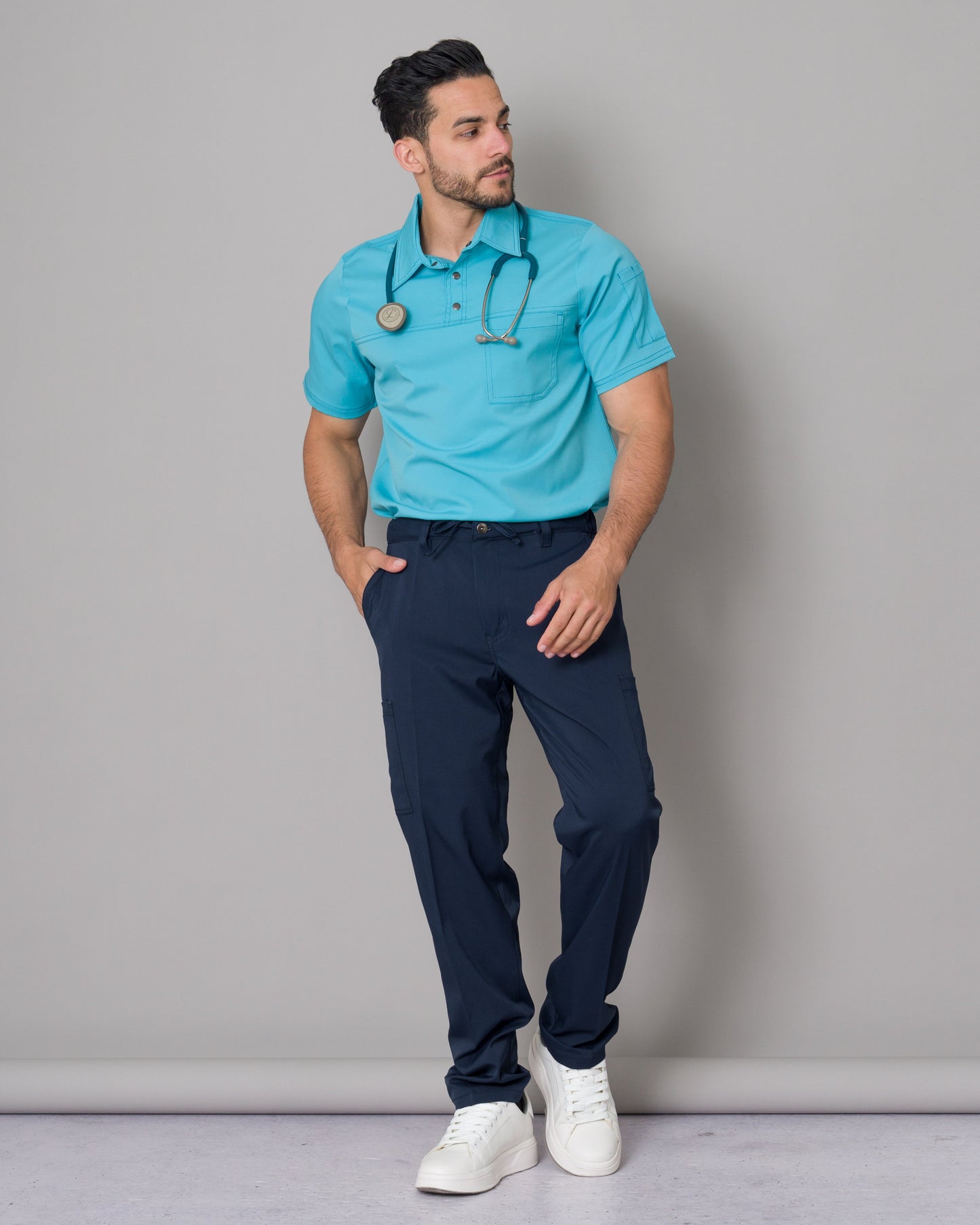 Scrub Allynta Camisero Turquesa - Chaqueta