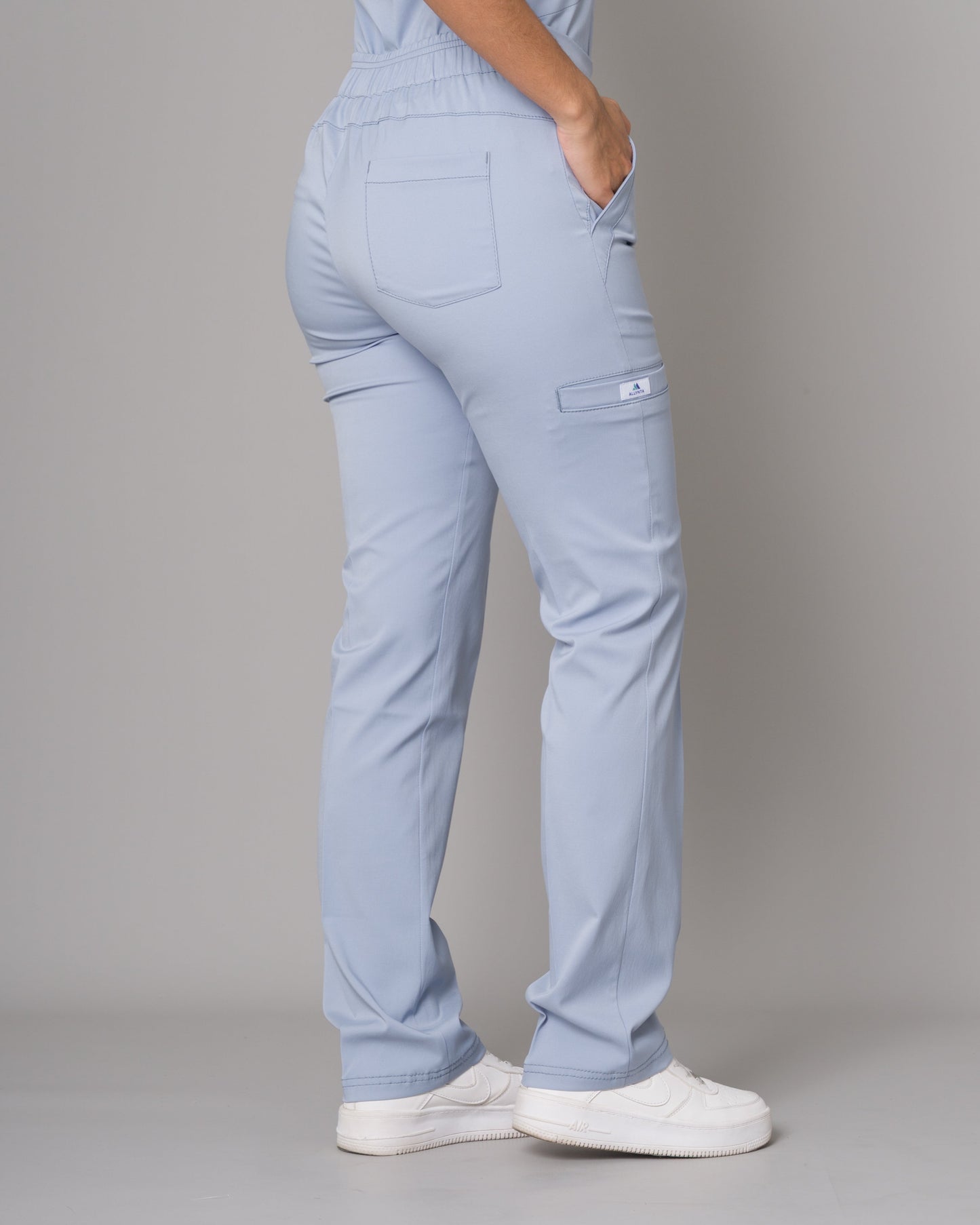 Scrub Allynta SD-01 Celeste Acerado - Pantalón