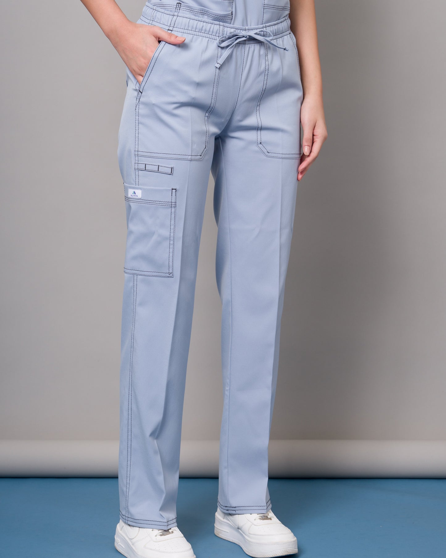 Scrub Allynta SD-03 Celeste Acerado - Pantalón