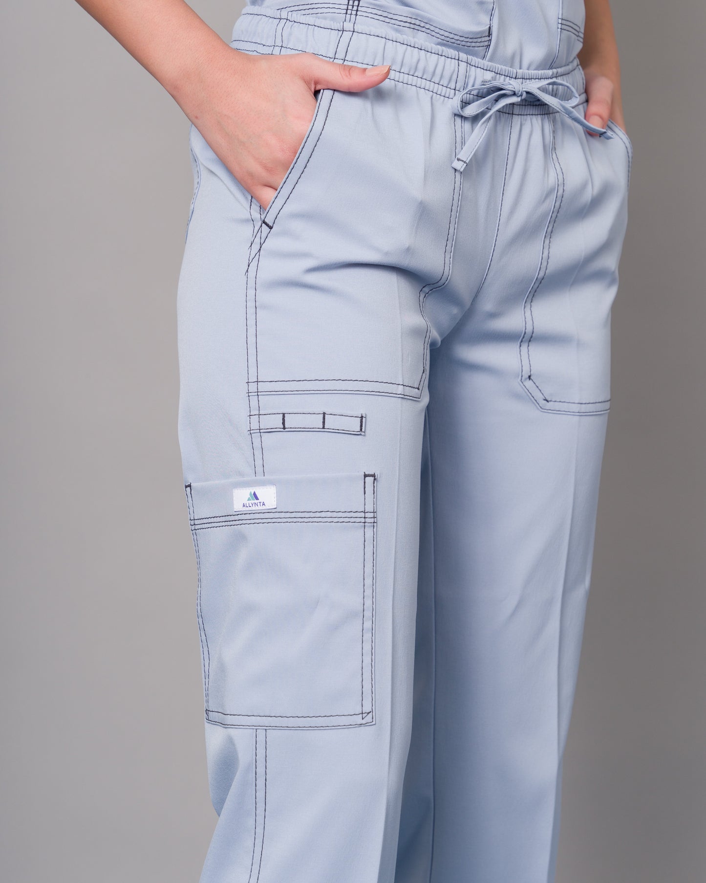 Scrub Allynta SD-03 Celeste Acerado - Pantalón