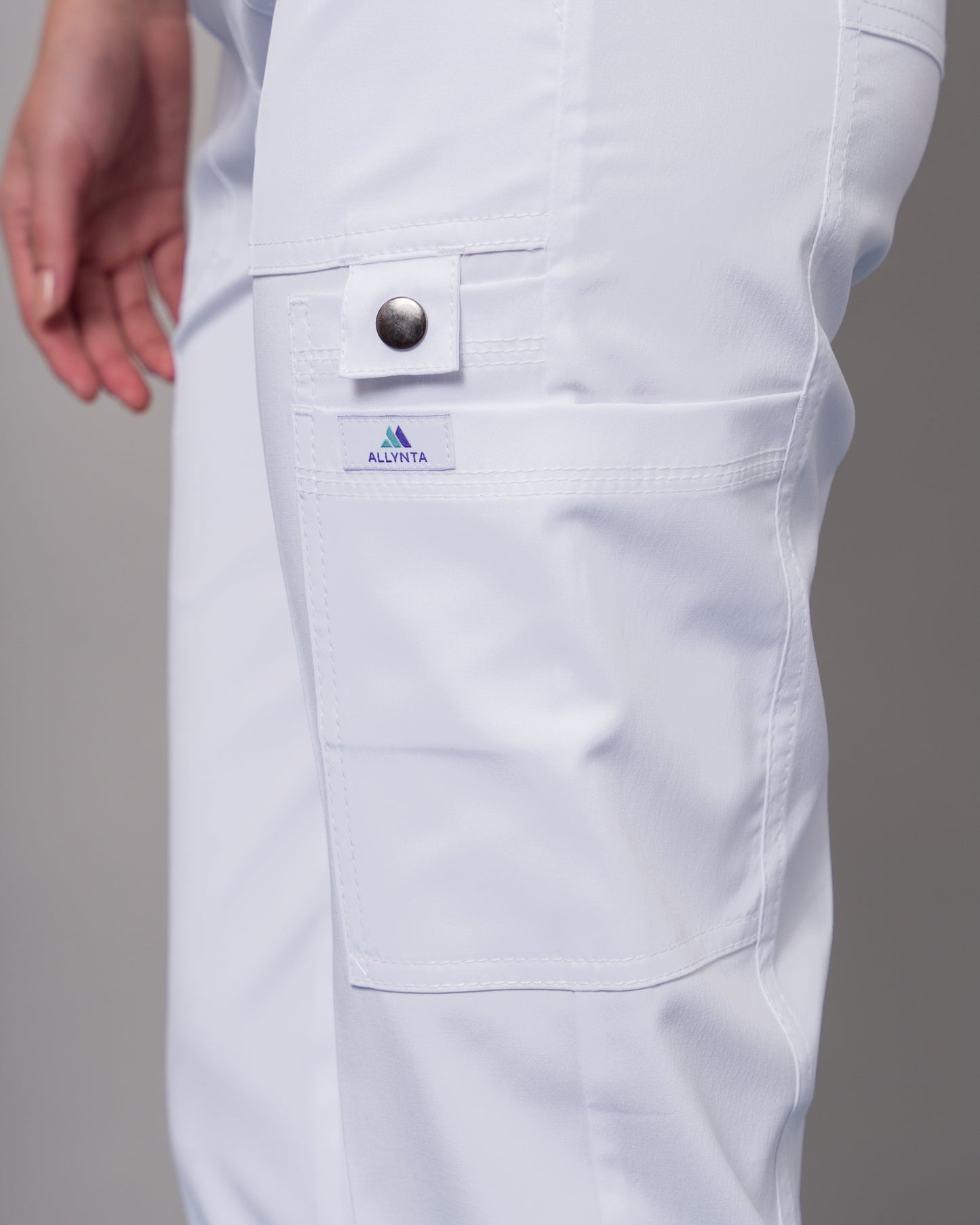 Scrub Allynta SD-04 Blanco - Pantalón