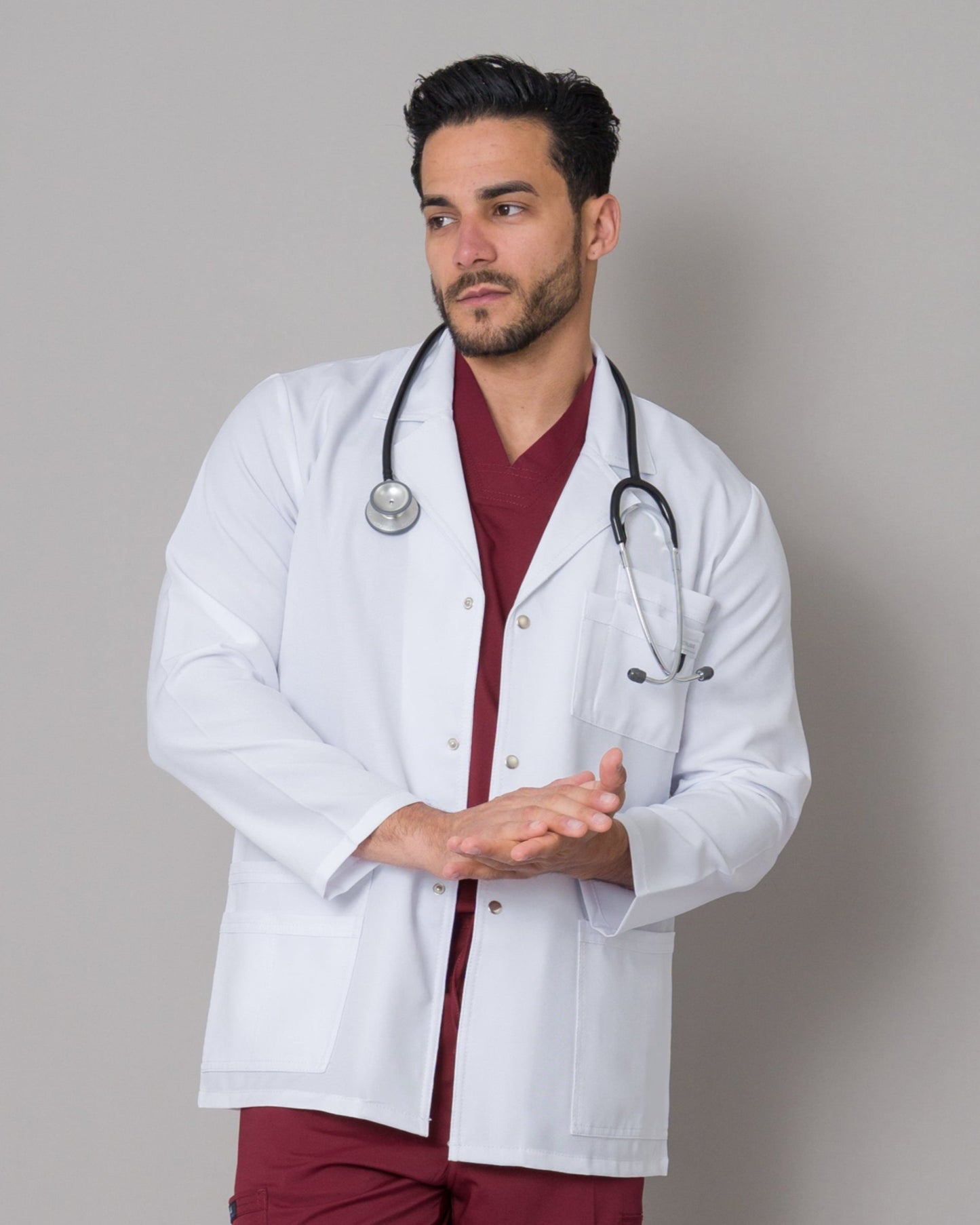 Bata Médica Blazer D-01 Blanco (hombre)