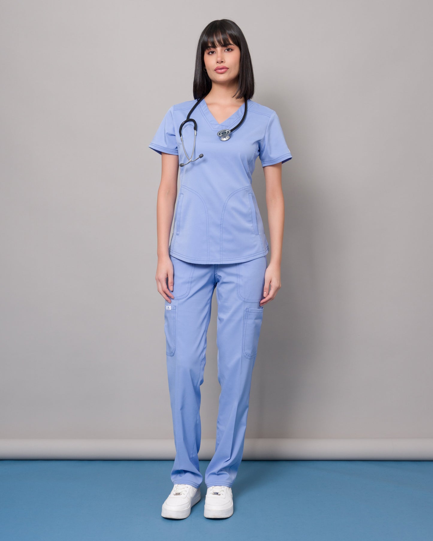 Scrub Allynta SD-02 Celeste Cielo - Chaqueta