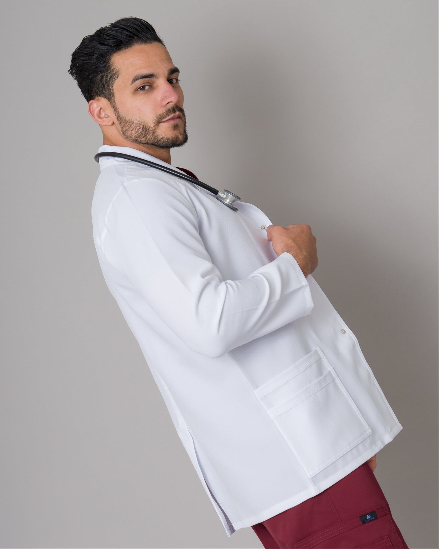Bata Médica Blazer D-01 Blanco (hombre)