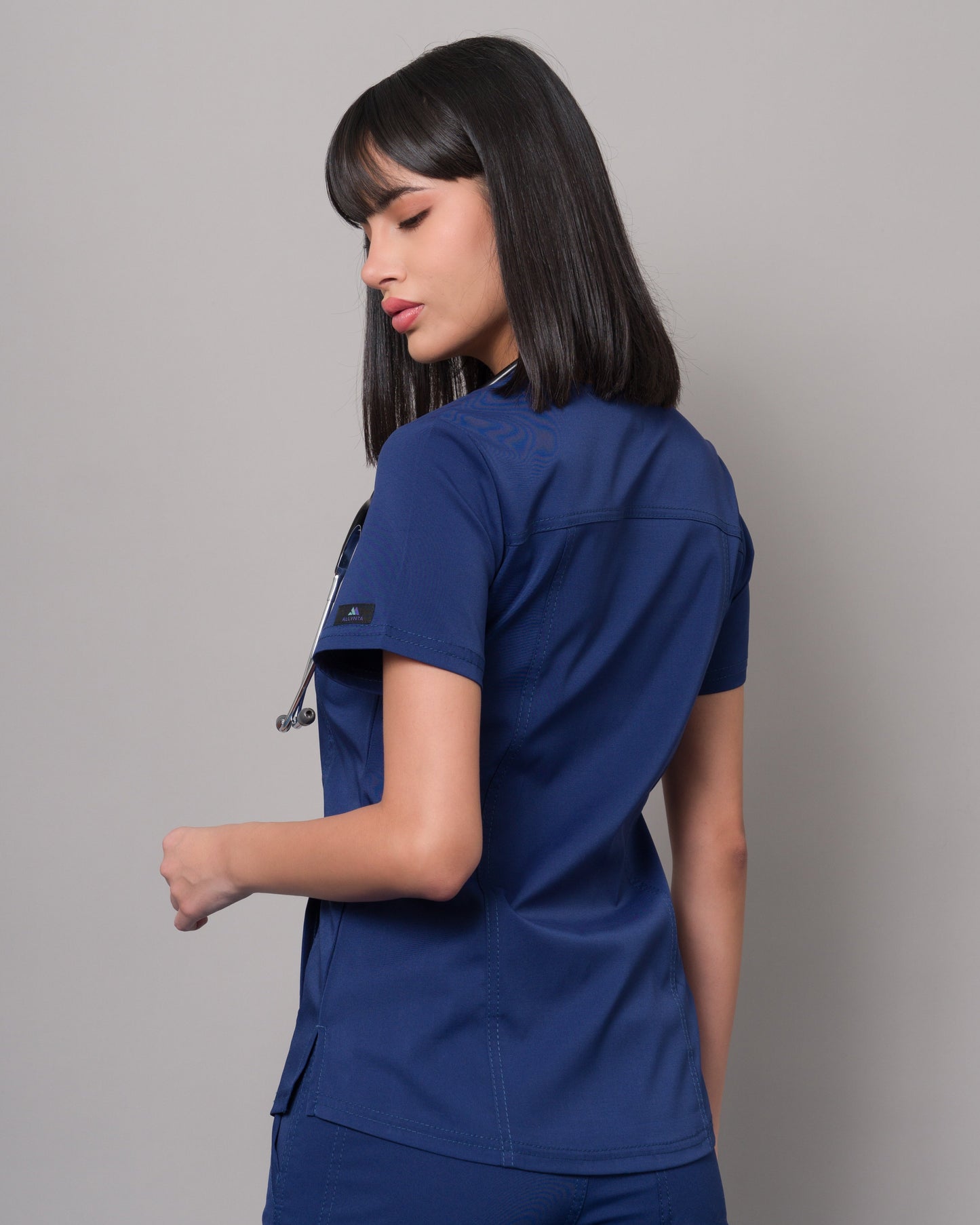 Scrub Allynta SD-02 Azul Navy - Chaqueta