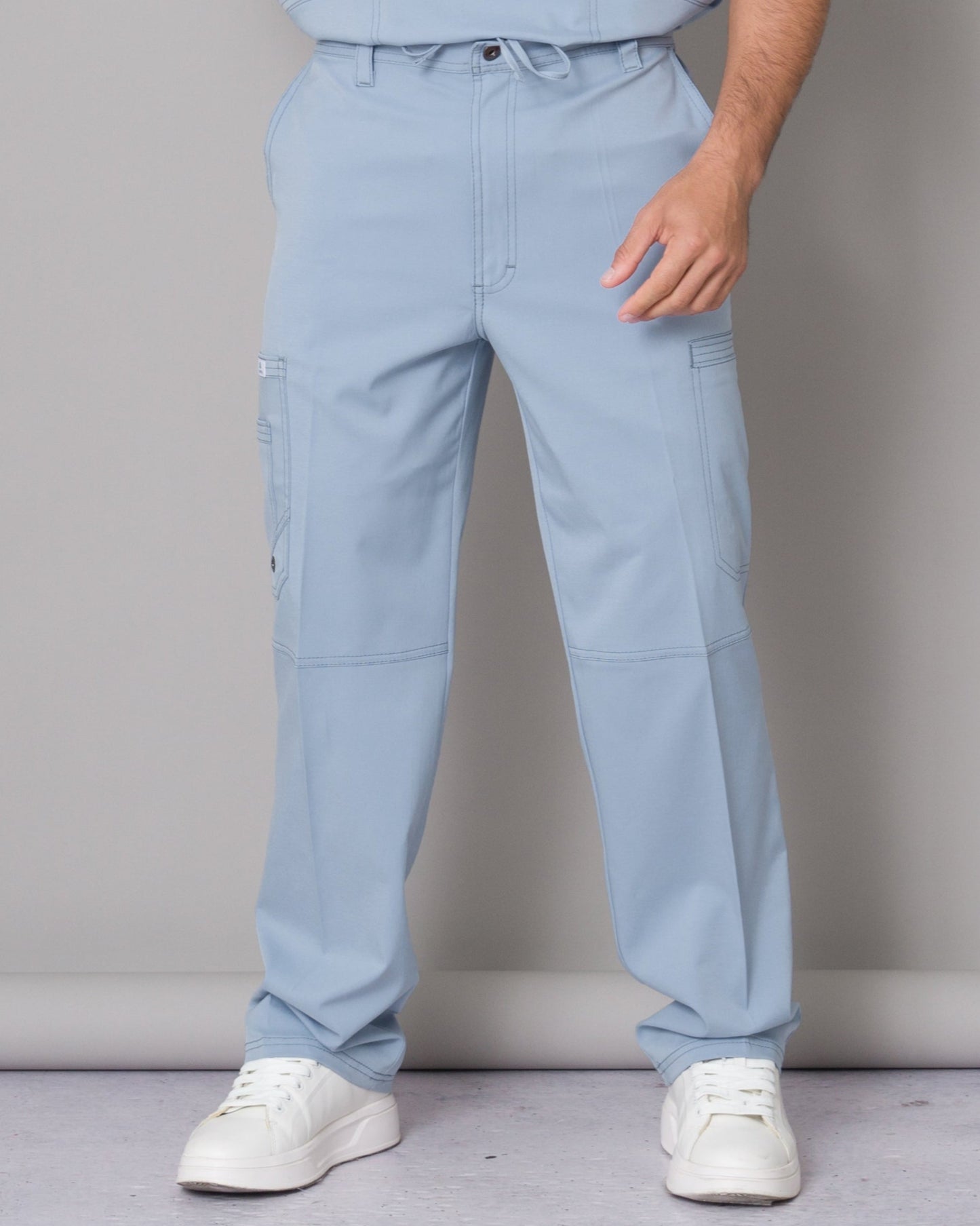 Scrub Allynta SV-01 Celeste Acerado - Pantalón
