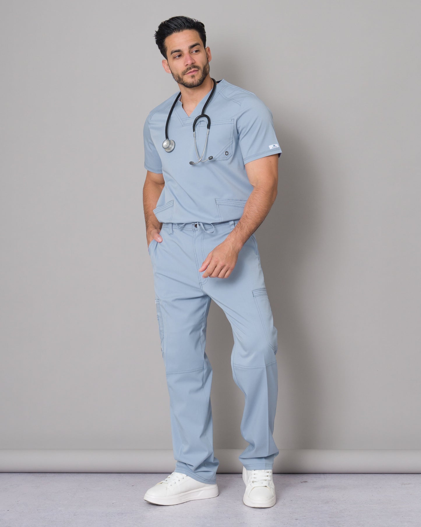 Scrub Allynta SV-01 Celeste Acerado - Chaqueta