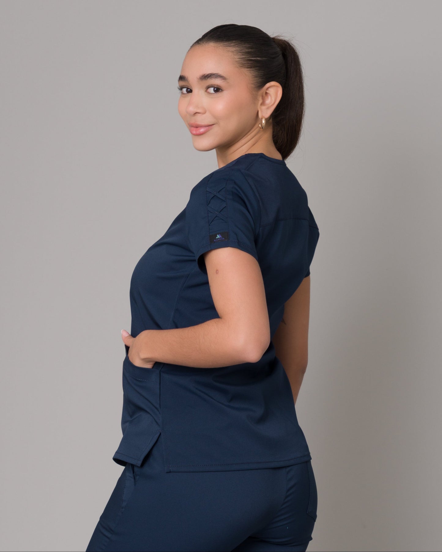 Scrub Allynta SD-01 Azul Marino - Chaqueta