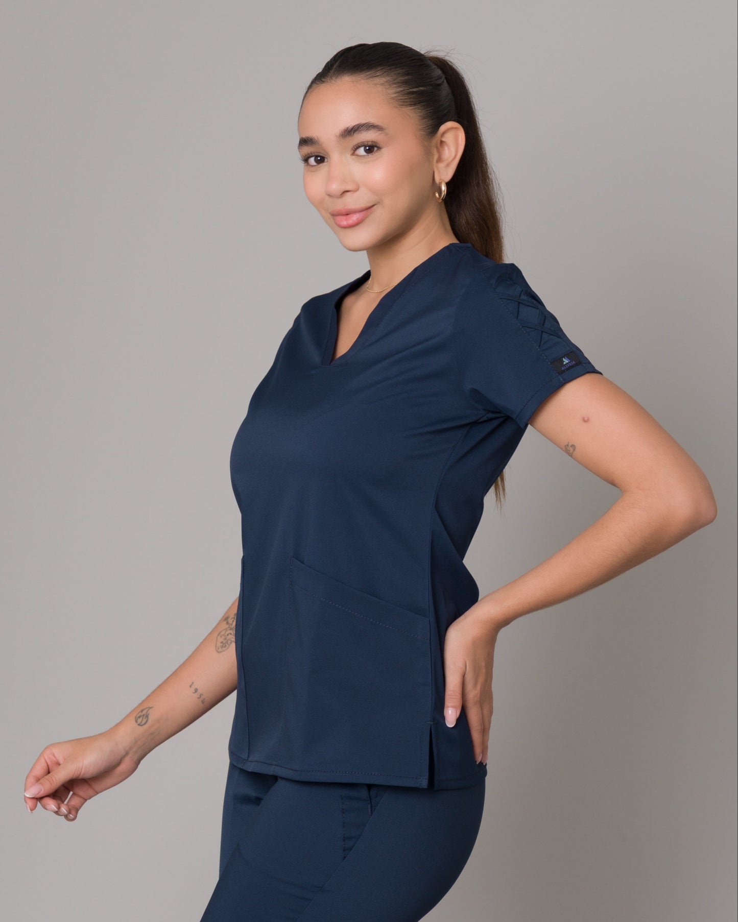 Scrub Allynta SD-01 Azul Marino - Chaqueta