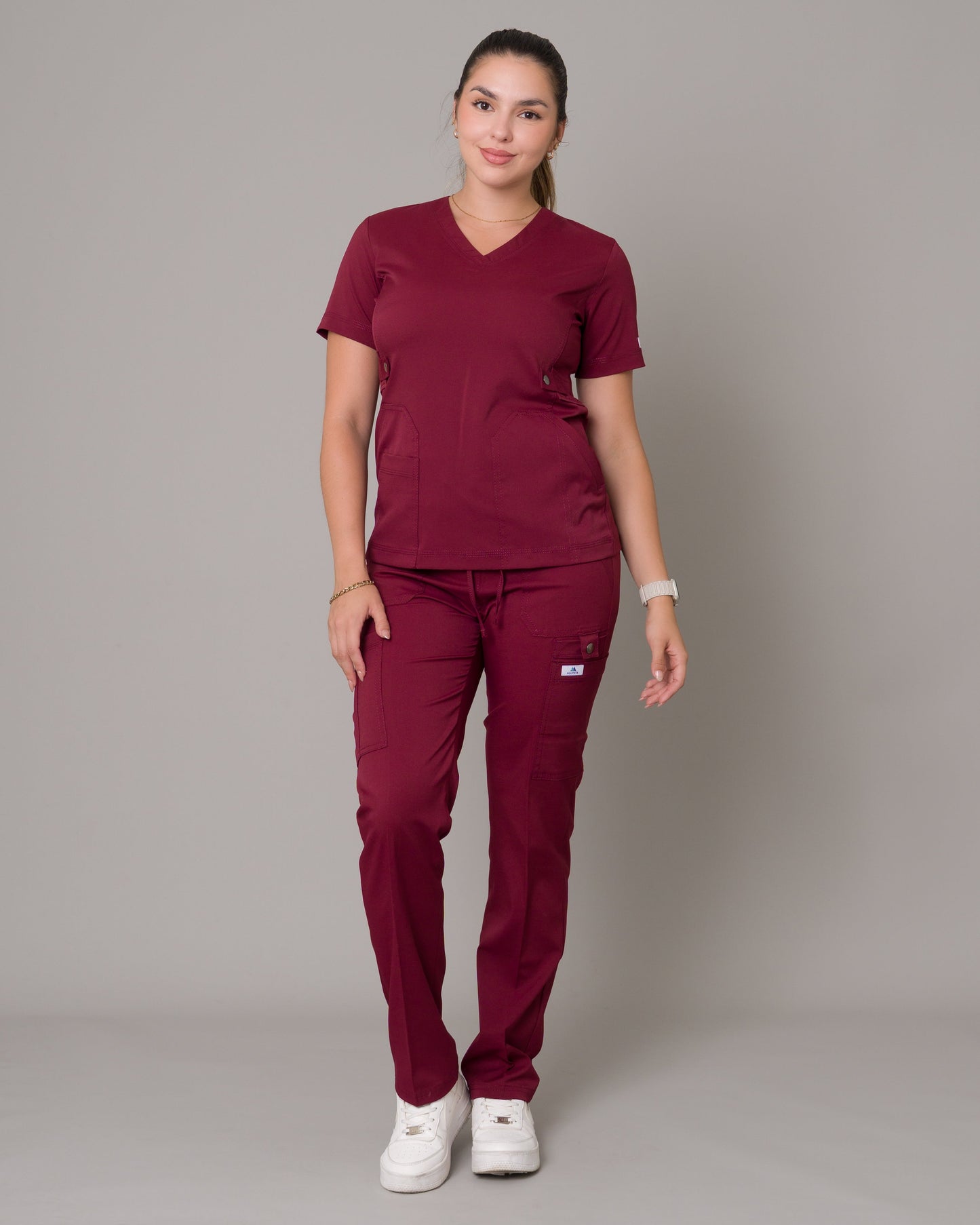 Scrub Allynta SD-04 Guinda - Chaqueta