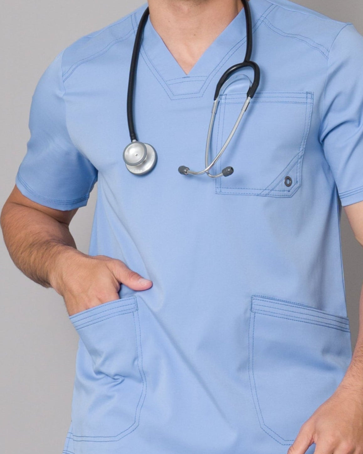 Scrub Allynta SV-01 Celeste Cielo - Chaqueta