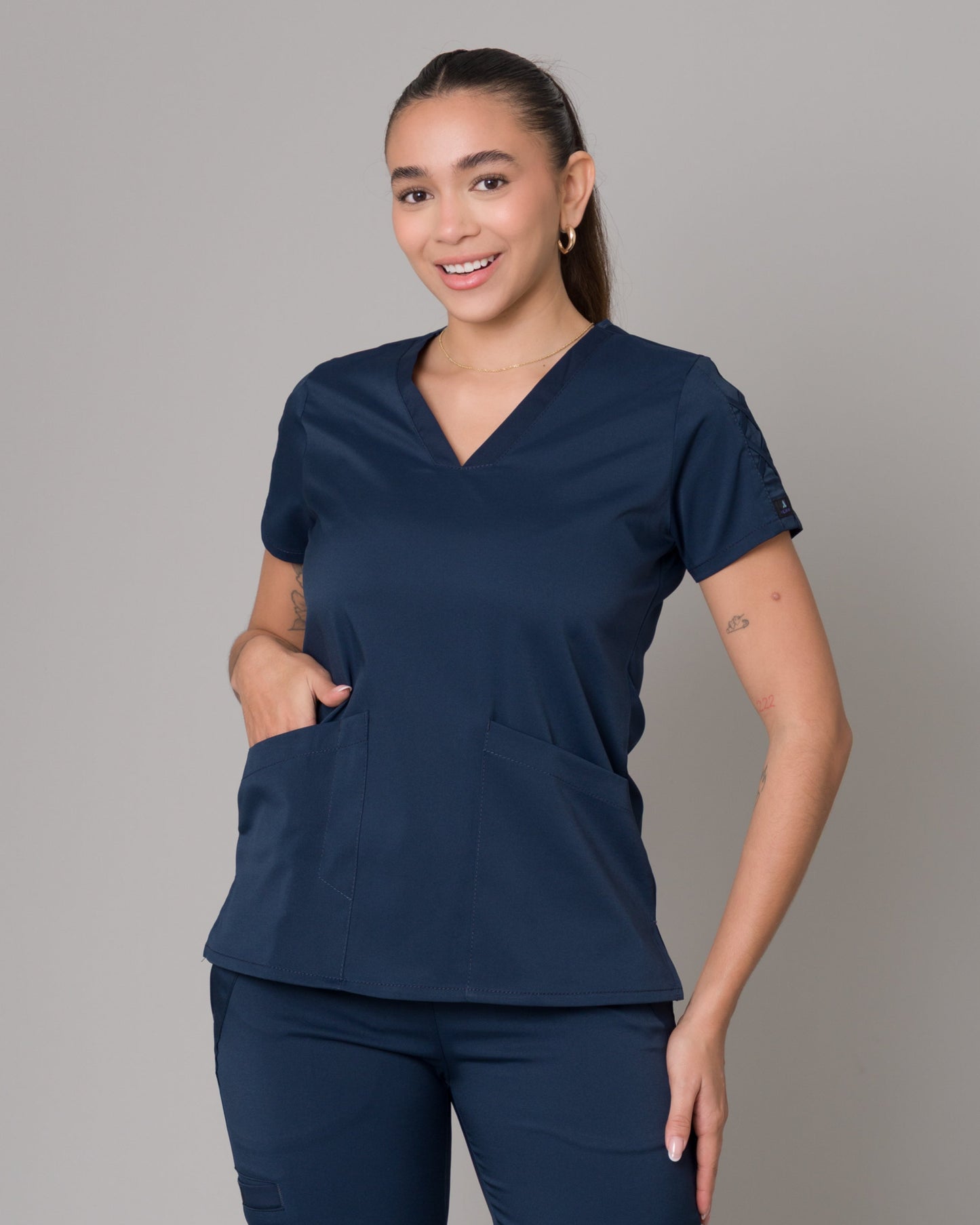 Scrub Allynta SD-01 Azul Marino - Chaqueta