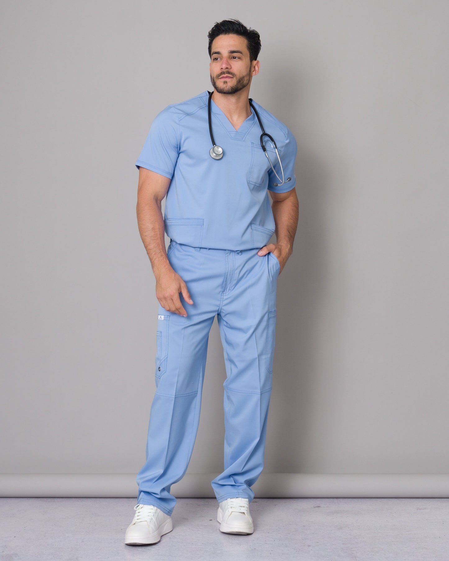 Scrub Allynta SV-01 Celeste Cielo - Pantalón