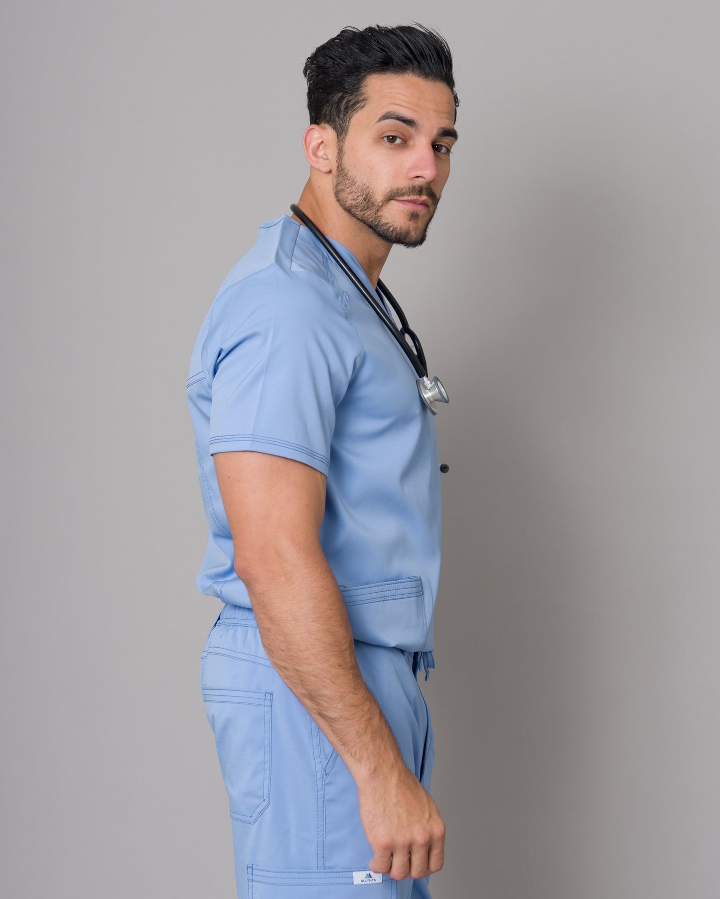 Scrub Allynta SV-01 Celeste Cielo - Chaqueta