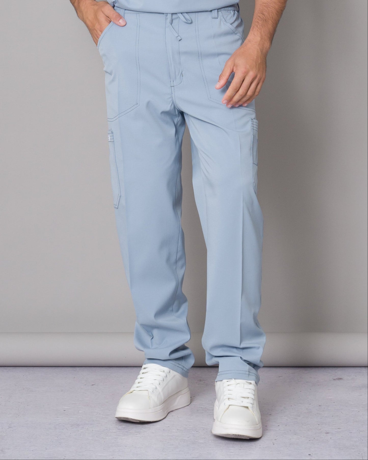 Scrub Allynta SV-02 Celeste Acerado - Pantalón