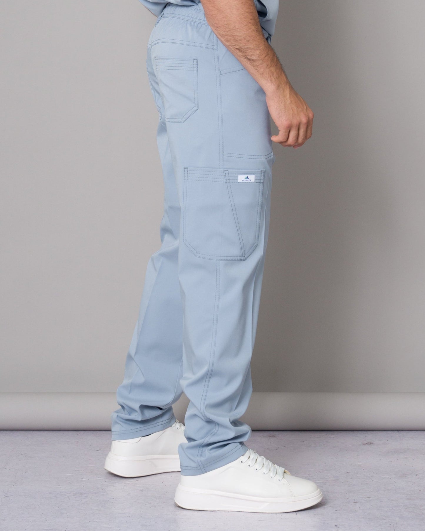 Scrub Allynta SV-02 Celeste Acerado - Pantalón