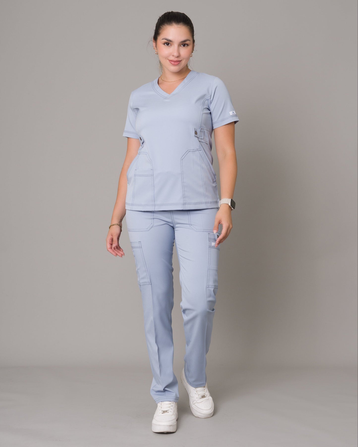 Scrub Allynta SD-04 Celeste Acerado - Pantalón