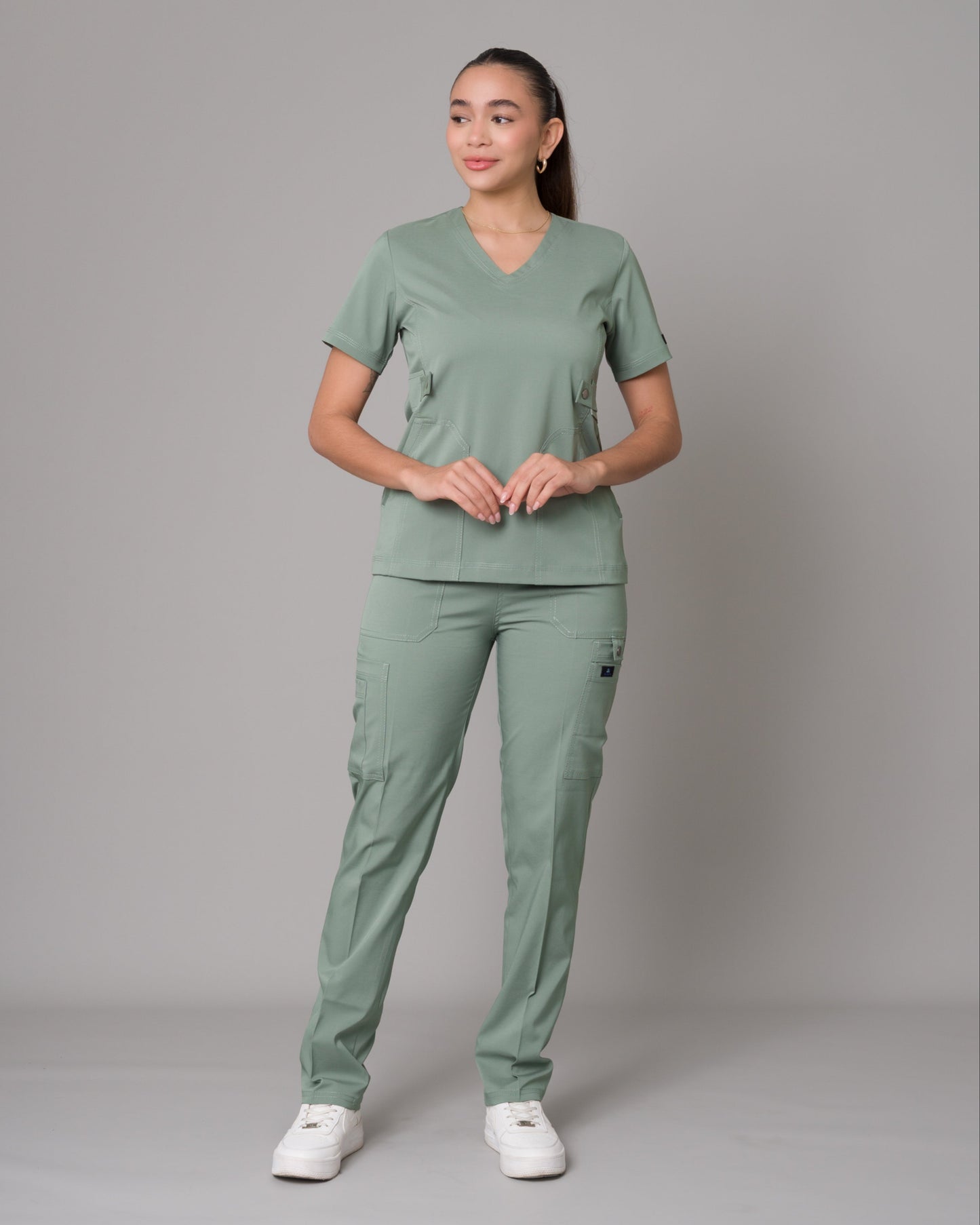Scrub Allynta SD-04 Verde Olivo - Pantalón
