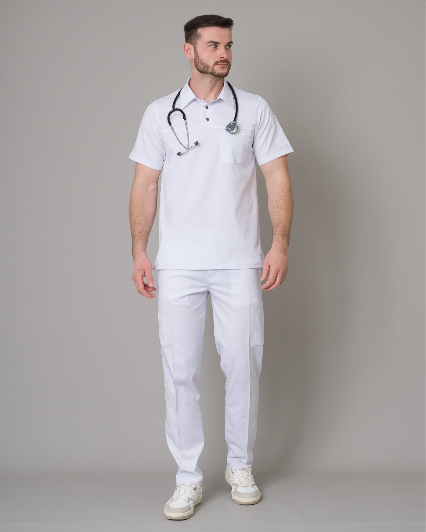 Scrub Allynta Camisero Blanco - Chaqueta