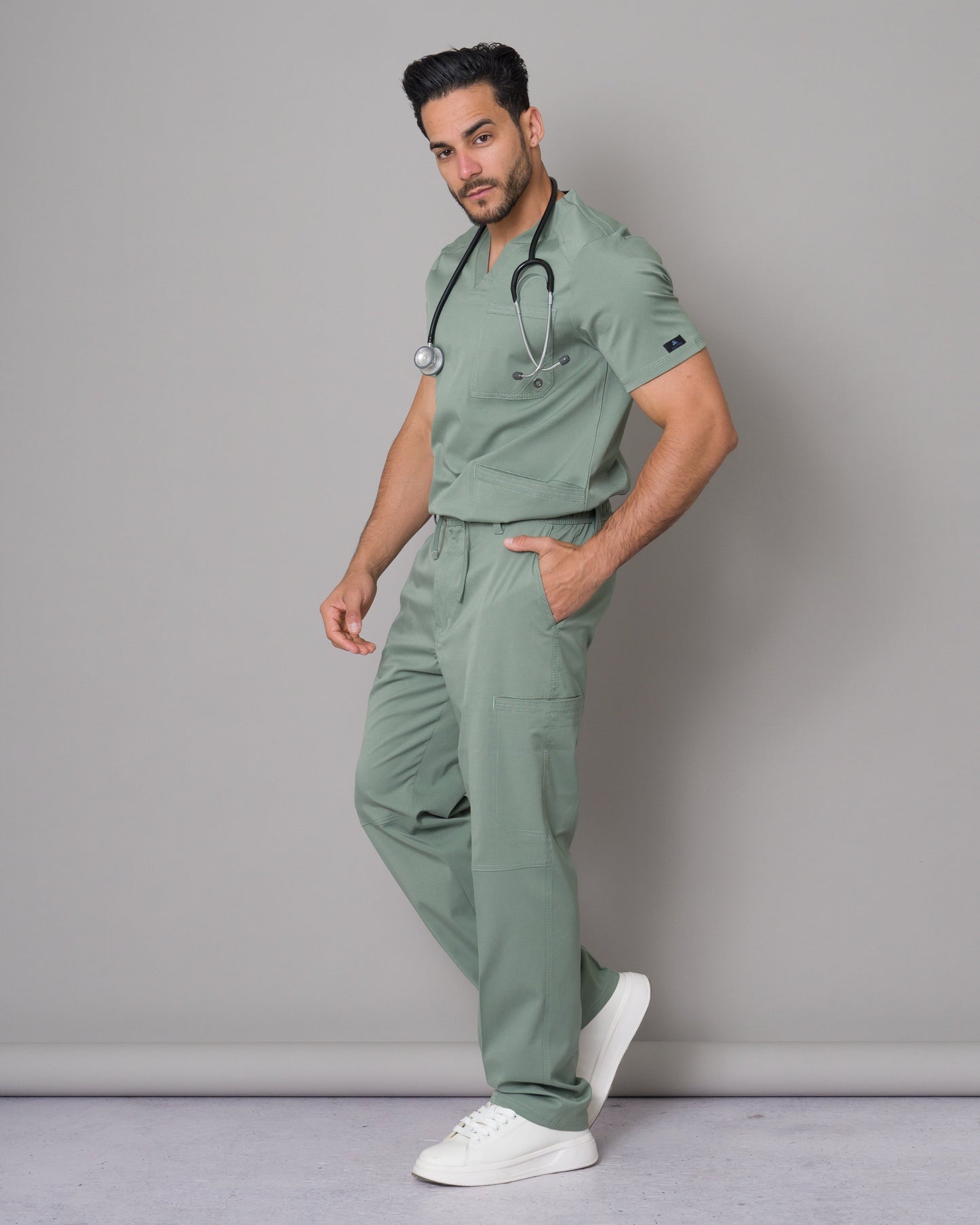 Scrub Allynta SV-01 Verde Olivo - Pantalón