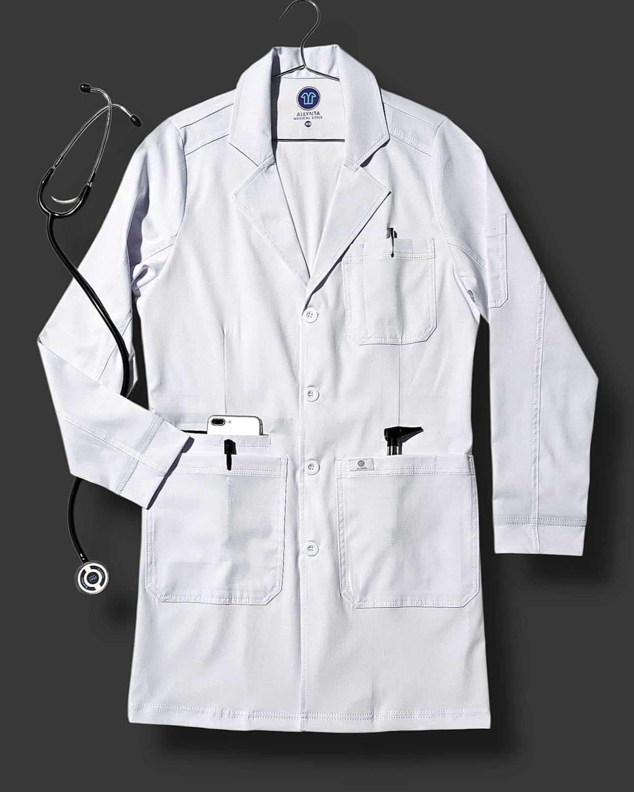 Bata Médica Allynta D2 Blanco (hombre)