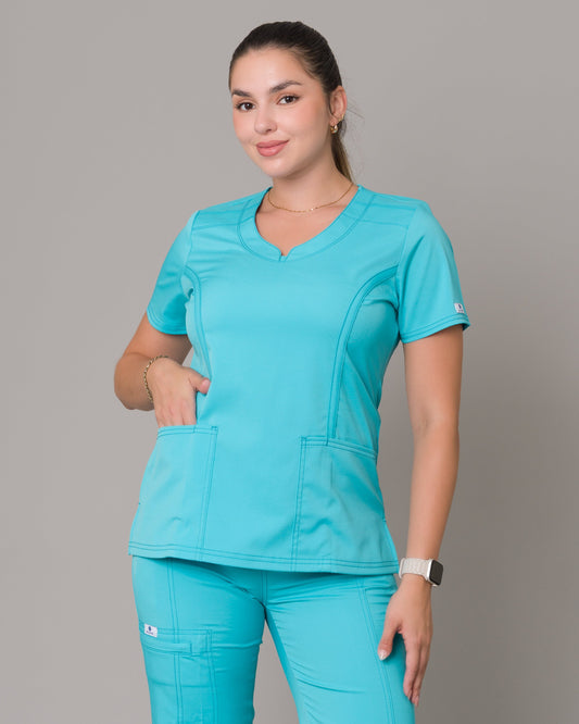 Scrub Allynta SD-06 Turquesa - Chaqueta