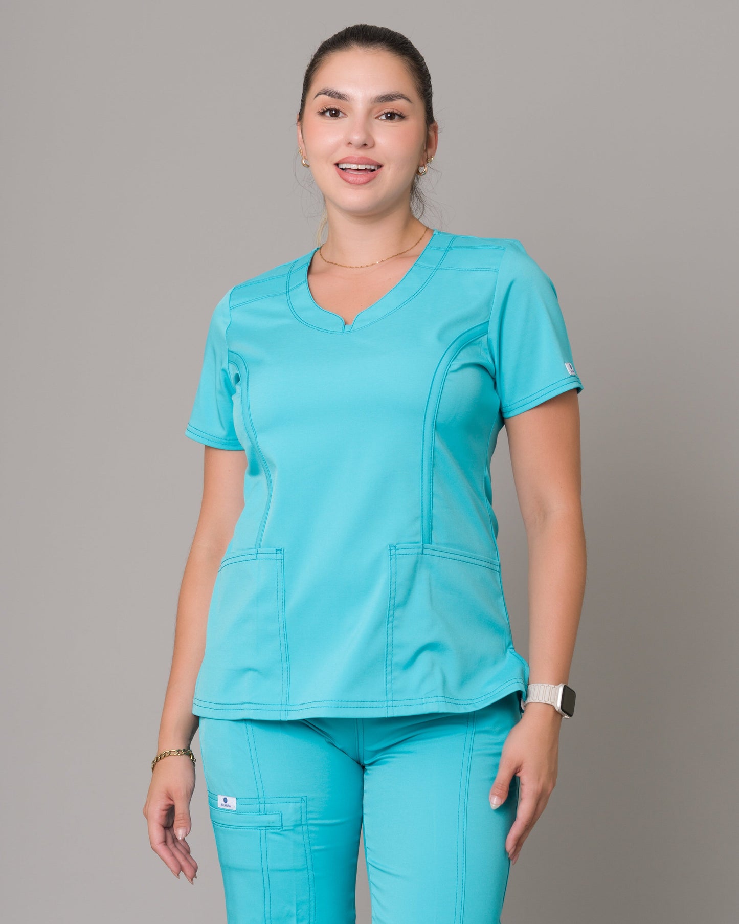 Scrub Allynta SD-06 Turquesa - Chaqueta