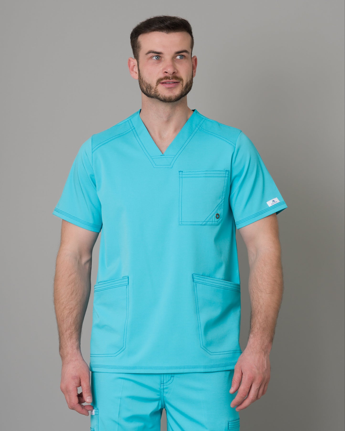 Scrub Allynta SV-01 Turquesa - Chaqueta