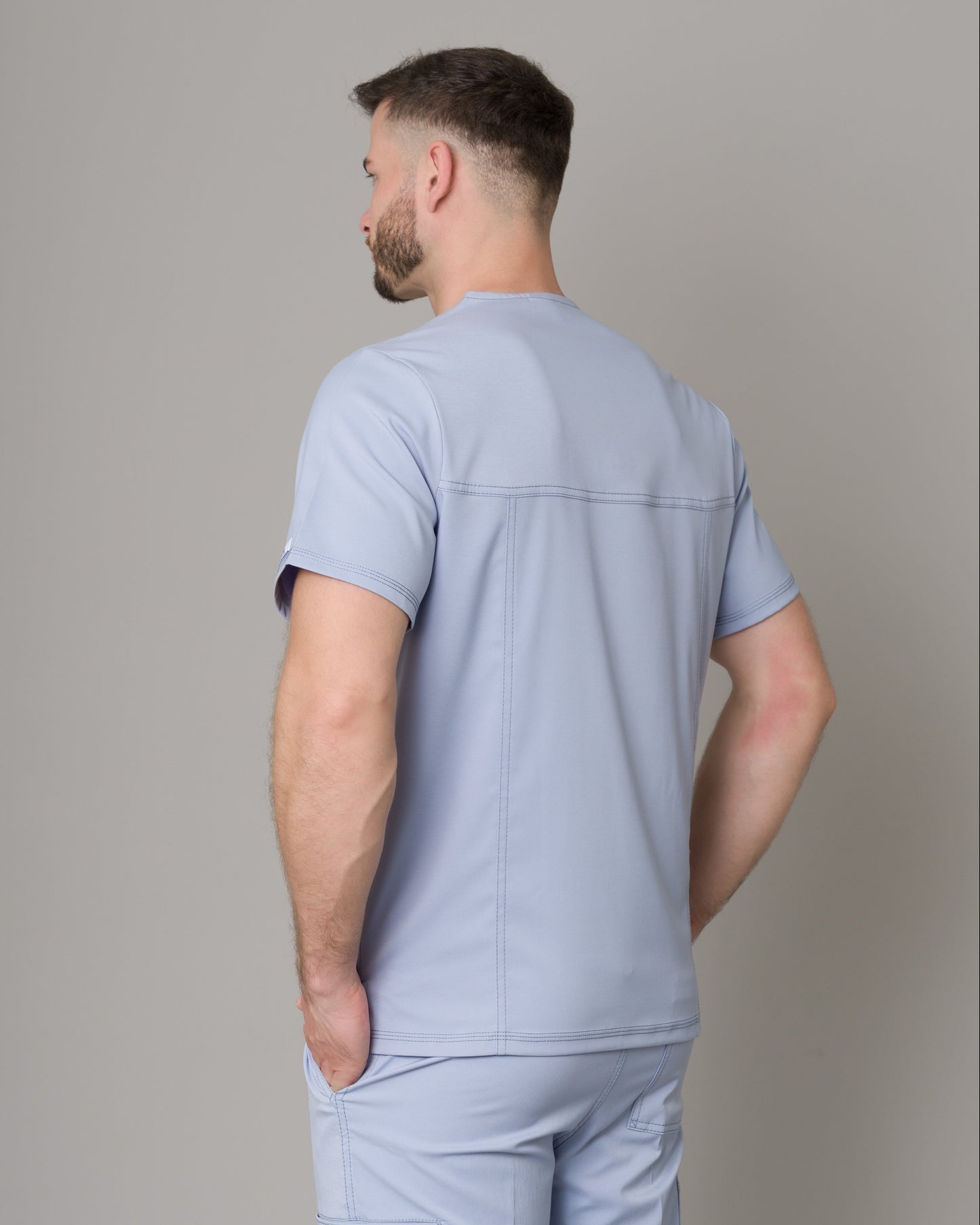 Scrub Allynta SV-01 Celeste Acerado - Chaqueta