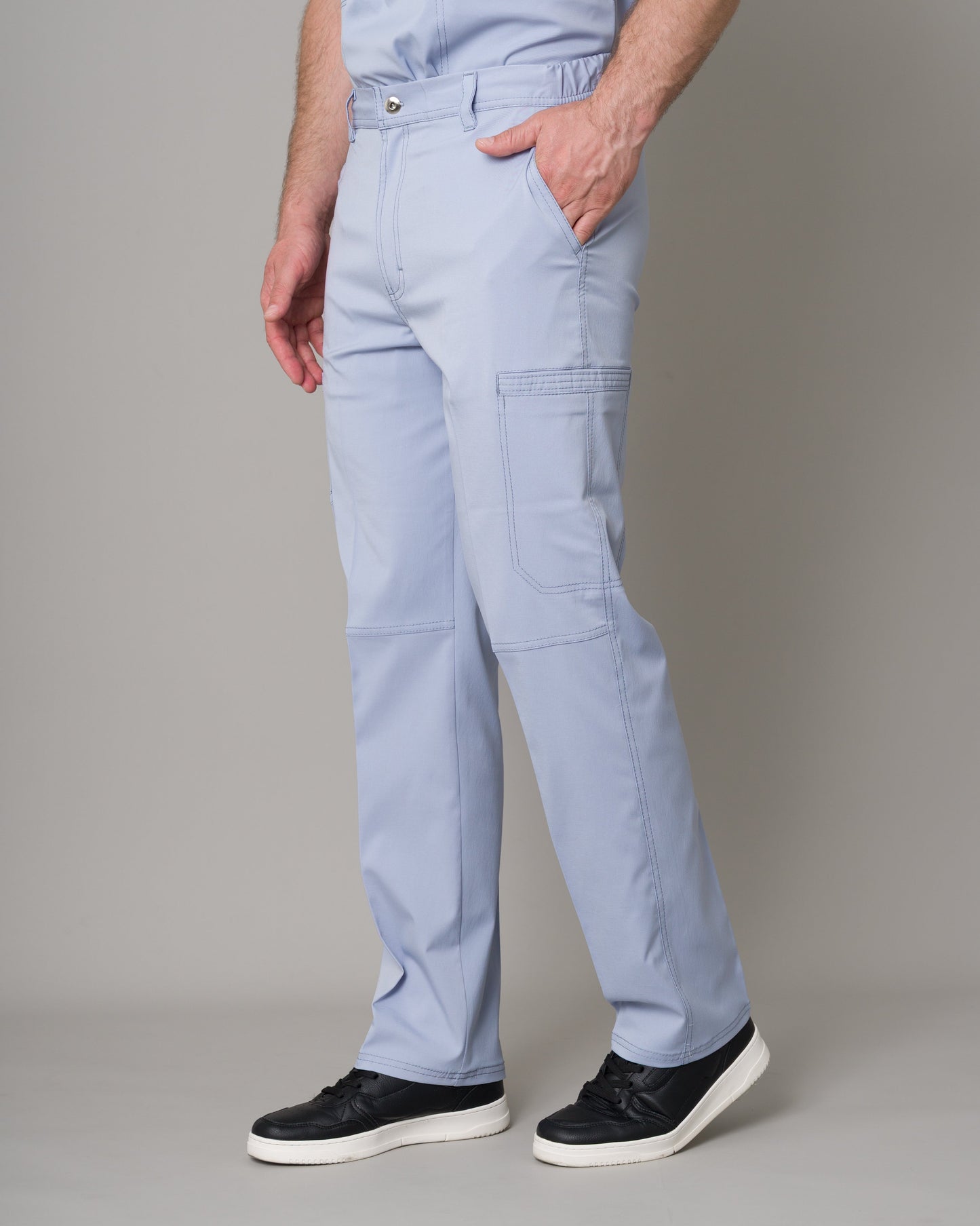 Scrub Allynta SV-01 Celeste Acerado - Pantalón