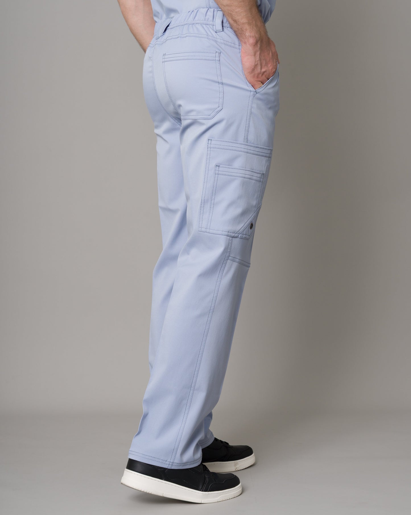 Scrub Allynta SV-01 Celeste Acerado - Pantalón