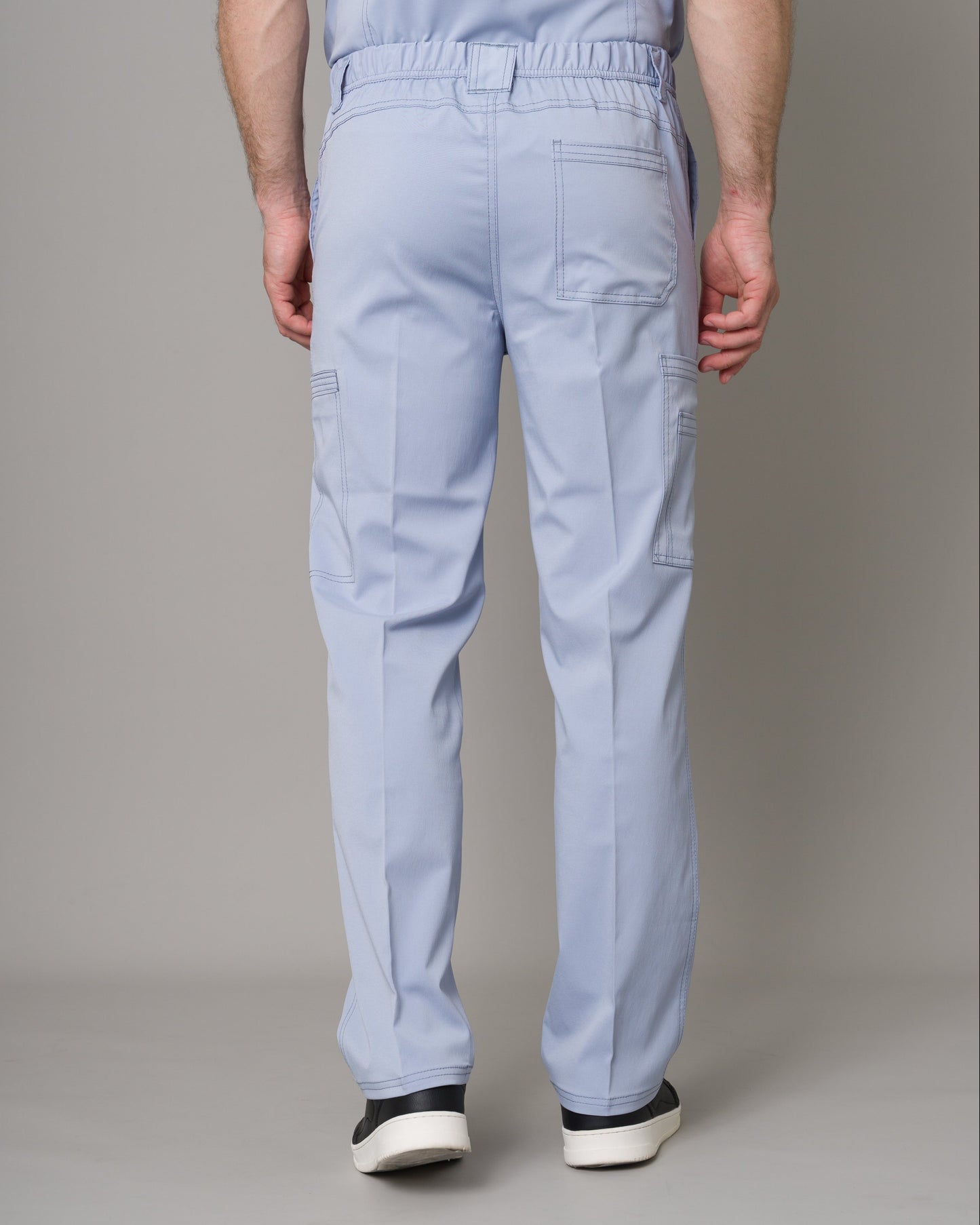 Scrub Allynta SV-01 Celeste Acerado - Pantalón