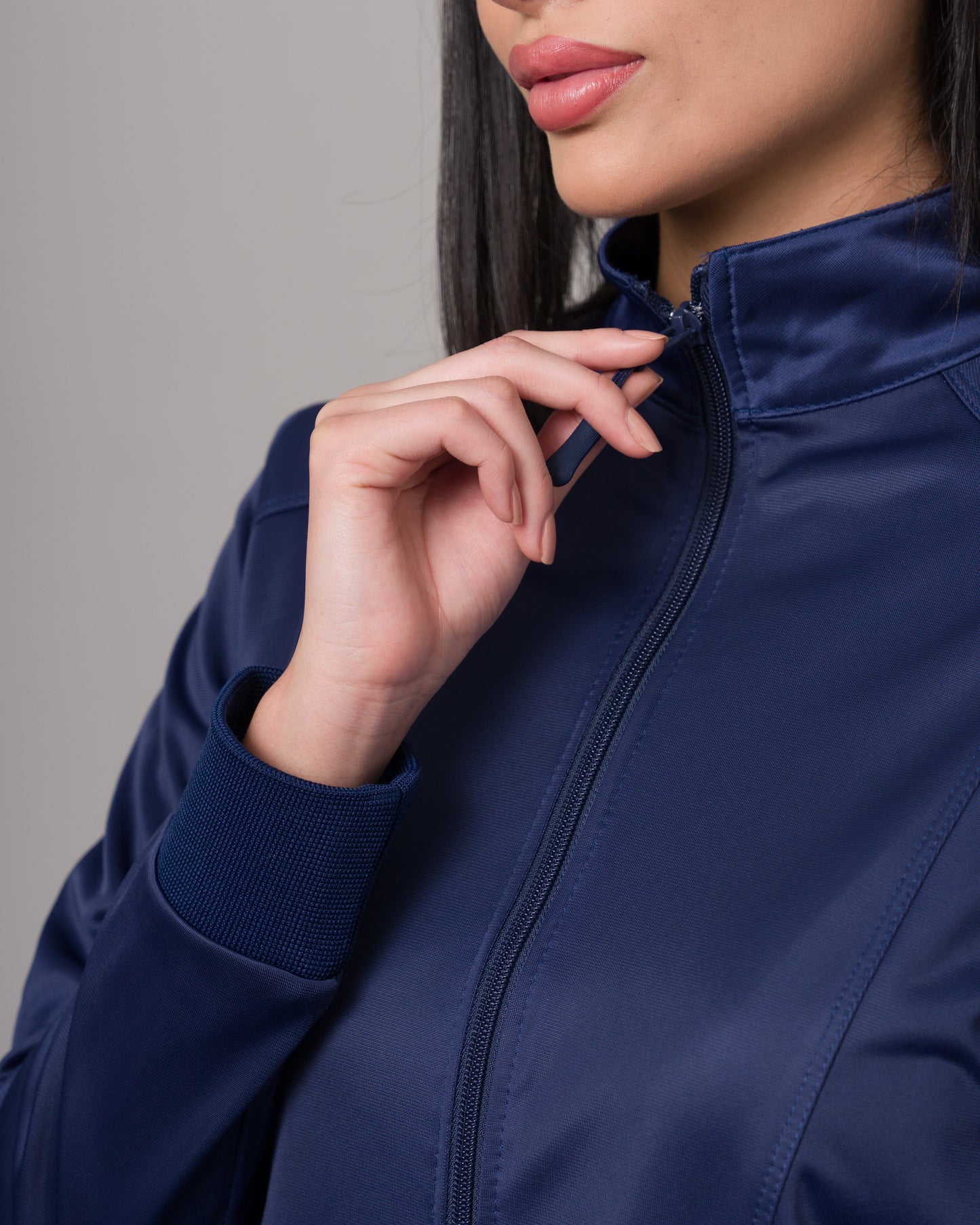Cardigan Clínico Con Cierre - Azul Navy