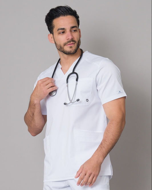 Scrub Allynta SV-01 Blanco - Chaqueta