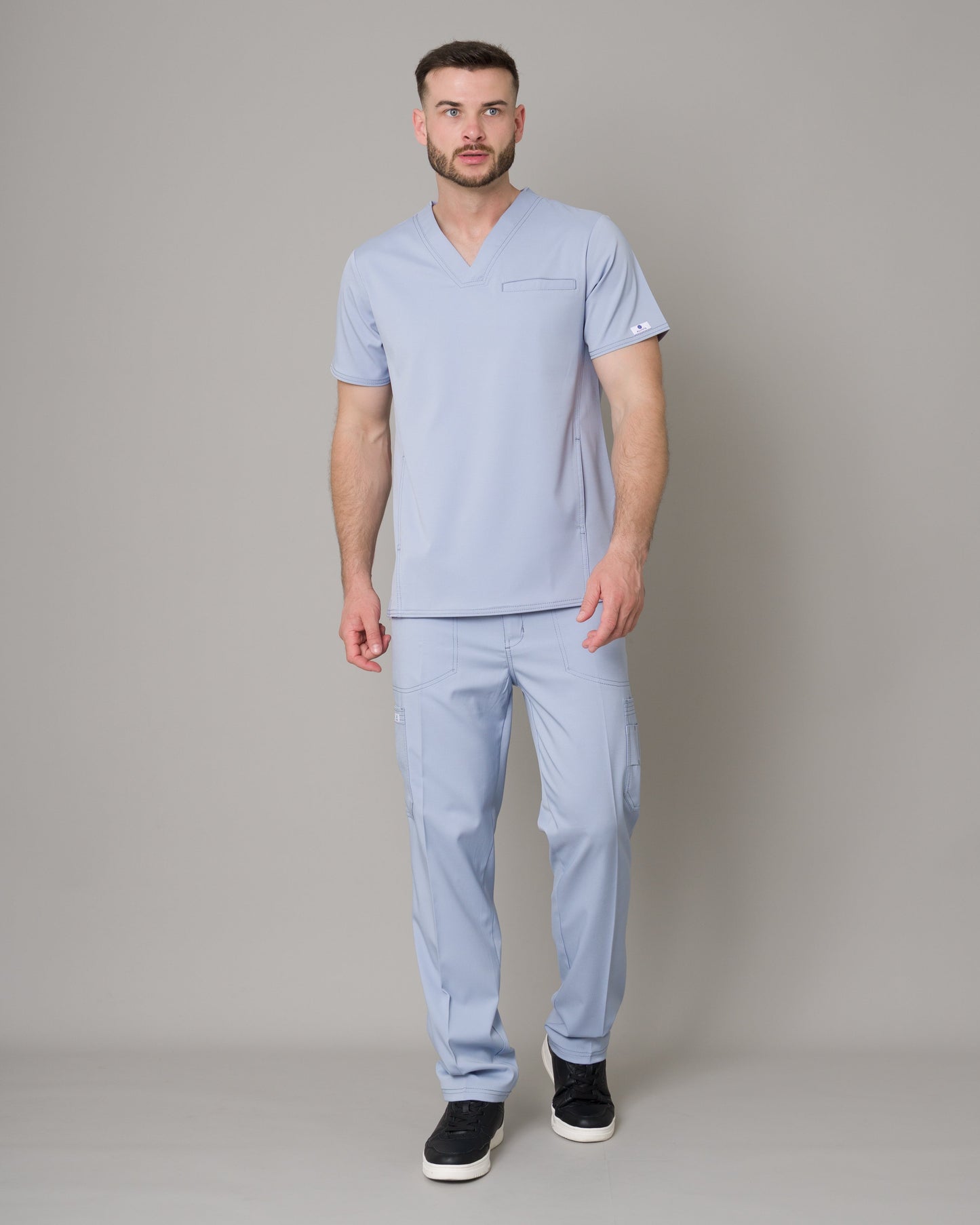 Scrub Allynta SV-02 Celeste Acerado - Pantalón