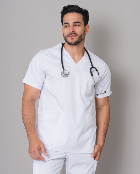 Scrub Allynta SV-01 Blanco - Chaqueta