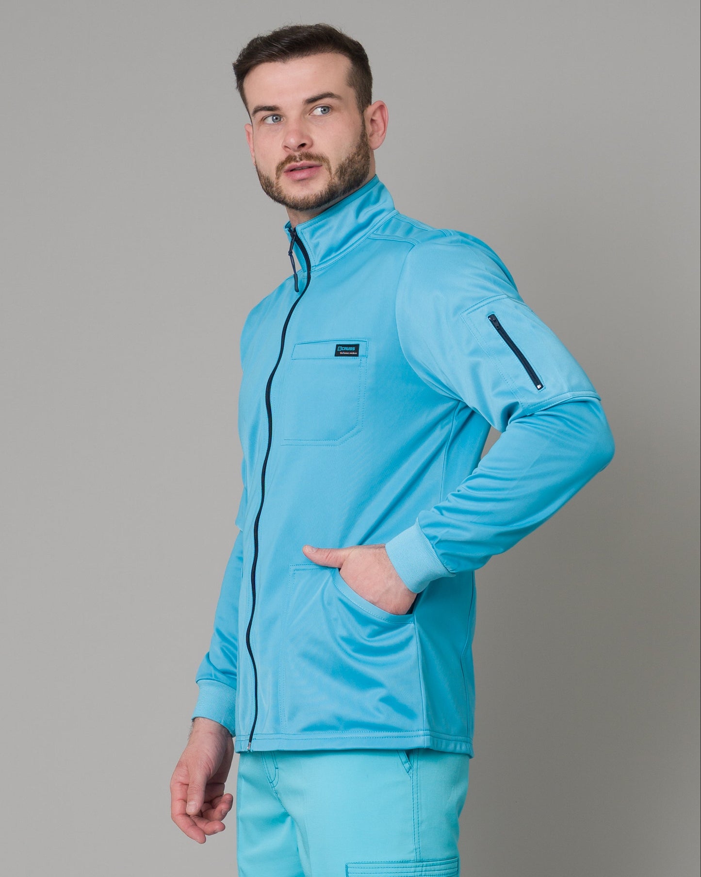 Cardigan Clínico Turquesa