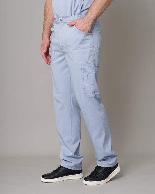 Scrub Allynta SV-02 Celeste Acerado - Pantalón