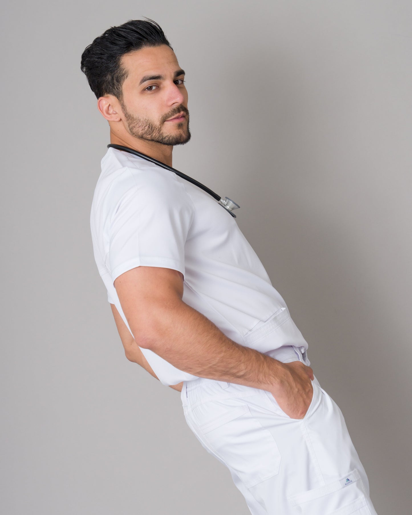 Scrub Allynta SV-01 Blanco - Chaqueta