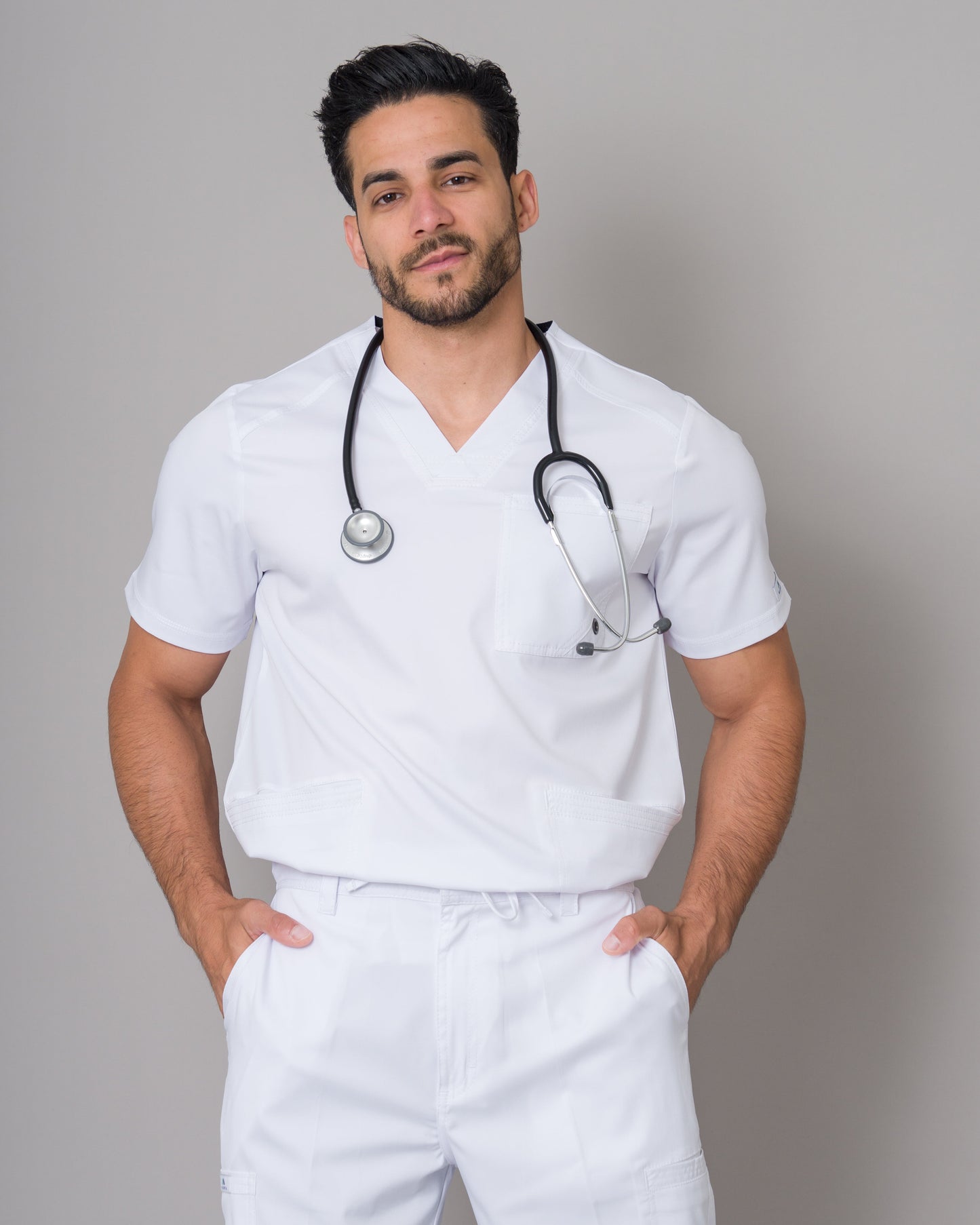 Scrub Allynta SV-01 Blanco - Chaqueta
